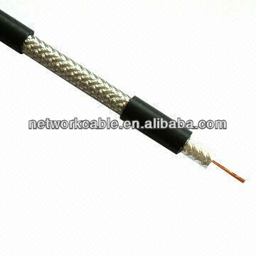 Cabo coaxial, fio de CATV e de CCTV, revestimento de PVC, condutor de cobre / CCS, 1.000 pés